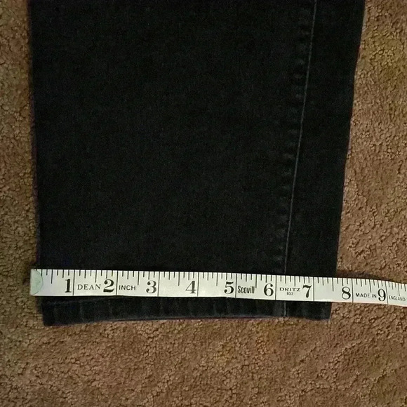 Style Co Woman Black Straight Leg Jeans Slim Cut 16W - Picture 6 of 10